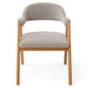 Ver imagem 3 de Kit 04 Cadeiras de Jantar e Estar Living Estofada Nadja L02 Bouclê Creme - Lyam Decor