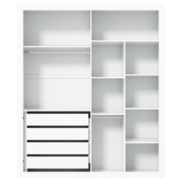Berço Americano e Guarda Roupa 2 Portas Tutto New Branco Acetinado - Matic - 3
