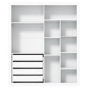 Ver imagem 3 de Berço Americano e Guarda Roupa 2 Portas Tutto New Branco Acetinado - Matic