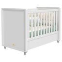 Ver imagem 4 de Berço Americano e Guarda Roupa 2 Portas Tutto New Branco Acetinado - Matic