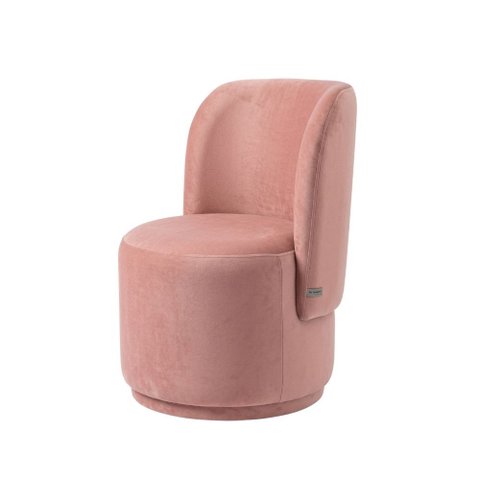 Poltrona Decorativa para Sala Estar Quarto Penteadeira Orgânica Bia Veludo Rosa - Montanaris Decor