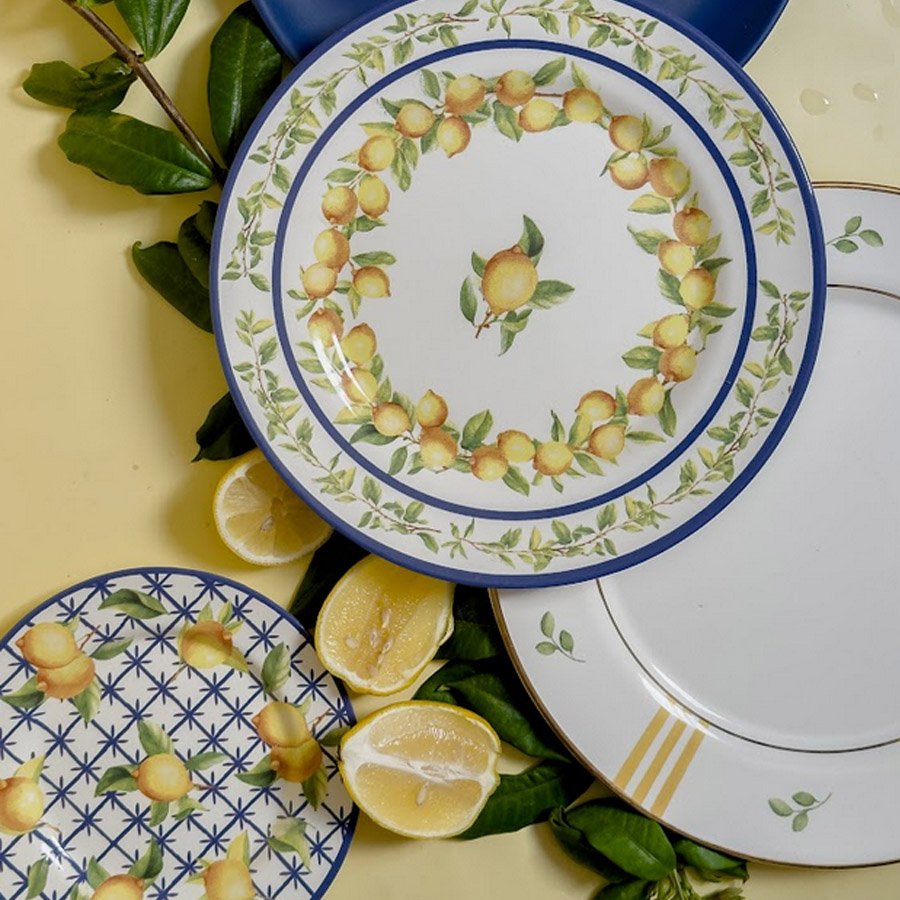 Conjunto com 6 Xícaras de Chá com Pires Limone 250ml - 2