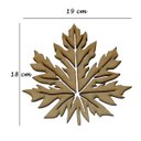 Ver imagem 3 de Conj 4 Descanso de Panelas Folha Bordo Canada Mdf 19cm