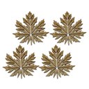 Ver imagem 1 de Conj 4 Descanso de Panelas Folha Bordo Canada Mdf 19cm