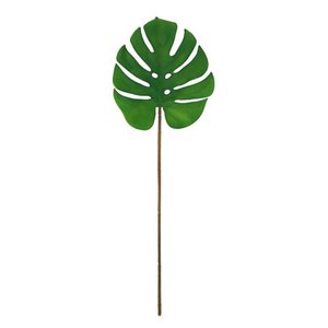 Folha Costela de Adão Verde Artificial Látex Premium 19cm - Mc Flores