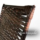 Ver imagem 2 de Conjunto Mesa e 4 Cadeiras Oreon Fibra Sintética Área Externa Jardim: Chocolate Mesclado
