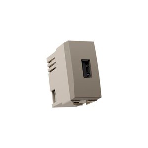 Módulo Tomada Carregador Usb-a Margirius Sleek Colors 2a 10w Argila