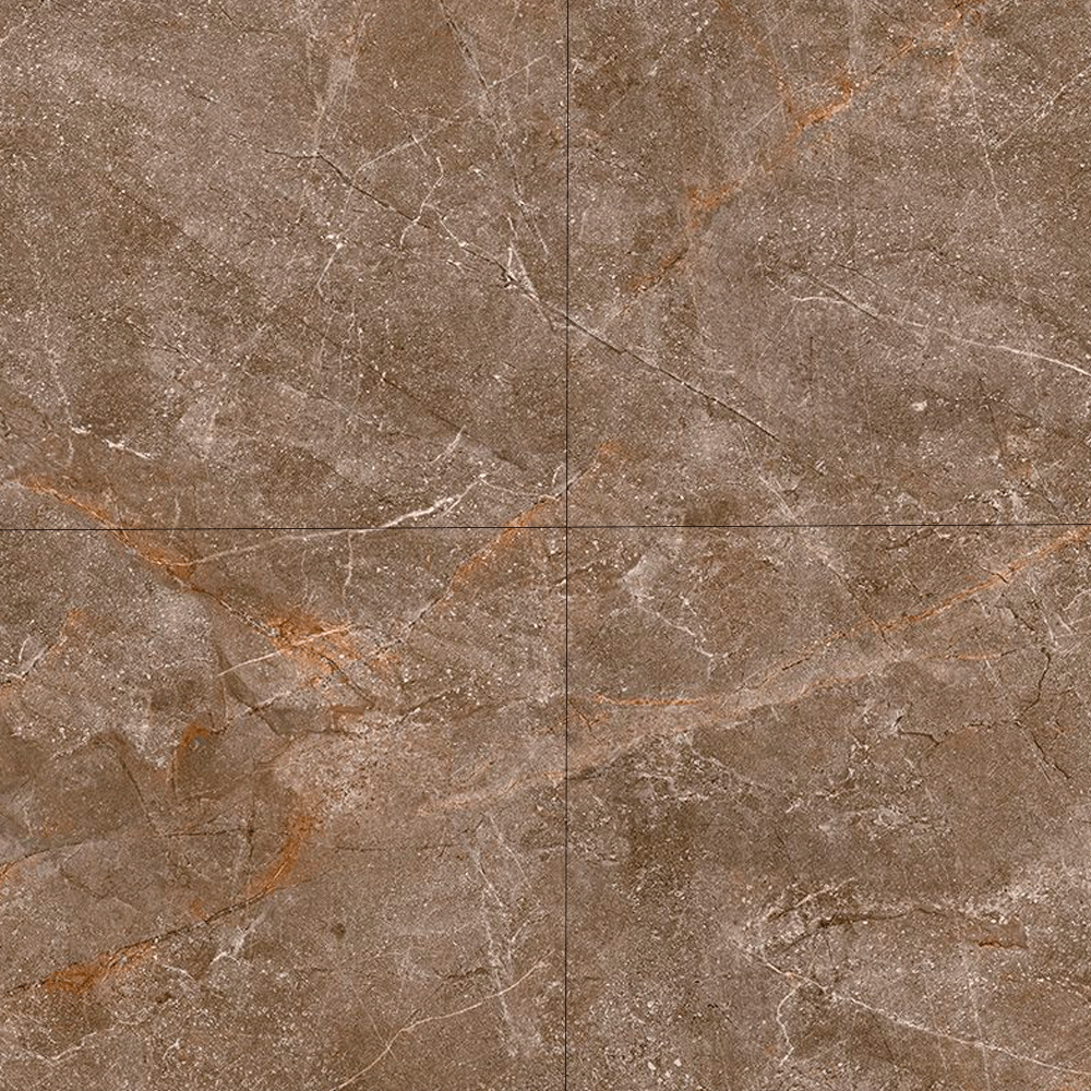 Porcelanato Elegance Brown Polido Esmaltado Retificado 80x80 - Gaudi ( 25 B.1 ) Gaudi (vu) - 2