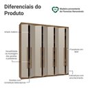 Ver imagem 5 de Guarda-Roupa Casal 8 Portas Batentes Saturno Madesa