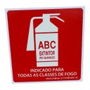 Ver imagem 2 de Placa de Sinalização Fotoluminescente Extintor Abc Pó 15x15