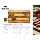 Ver imagem 4 de Tábua de Churrasco Premium 50x30 em Madeira Teca #tn10