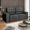 Sofá Luxo Recepção Escritorio Sala Vicenza 210cm Suede - 2
