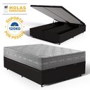 Ver imagem 2 de Cama Box Baú com Colchão de Molas Ensacadas Ultra Spring Anjos Queen 158cm