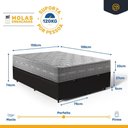 Ver imagem 4 de Cama Box Baú com Colchão de Molas Ensacadas Ultra Spring Anjos Queen 158cm