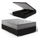 Ver imagem 1 de Cama Box Baú com Colchão de Molas Ensacadas Ultra Spring Anjos Queen 158cm