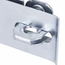 Ver imagem 5 de Dobradiça Porta Cadeado Fecho Trinco Zincado 4cm para Portão Gaveta Armário | Silvana | Kit 03 Un