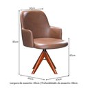Ver imagem 4 de Cadeira de Jantar com Base Giratória Multimóveis Cr50094