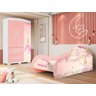 Quarto Infantil Princesa Encanto Menina Cama e Guarda Roupa - 1