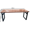 Conjunto de Mesa Jantar 200x80 Melissa com 8 Cadeiras Marrom - Preto - 3