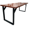 Conjunto de Mesa Jantar 200x80 Melissa com 8 Cadeiras Marrom - Preto - 10