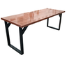 Conjunto de Mesa Jantar 200x80 Melissa com 8 Cadeiras Marrom - Preto - 2