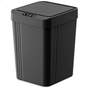 Lixeira Tampa Abertura Inteligente Plástico Capacidade de 13 Litros para Cozinha Banheiro Escritório