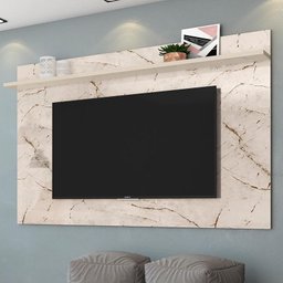 Painel Suspenso Lorenzo 1.8 Calacata/Off White - PR Móveis - 2