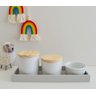 Kit Higiene Bebê Porcelana Pinus + Bandeja Cinza - 2