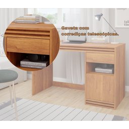 Escrivaninha 1 Gaveta 1 Porta Cinamomo Mila Permóbili - 5