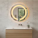 Ver imagem 4 de Espelho Redondo 40cm Maquiagem Led Touch Screen - Luz Quente 3000k