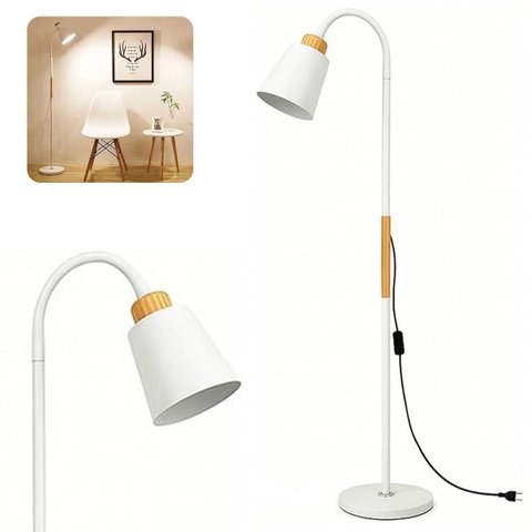 Luminaria de Chao Abajur Articulado Extensivel Escritorio Quarto Sala Estudo Leitura Elegante Sofist