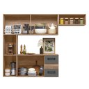 Ver imagem 4 de Cozinha Compacta Suspensa 7 pts 2 gavetas Juliete Nicioli