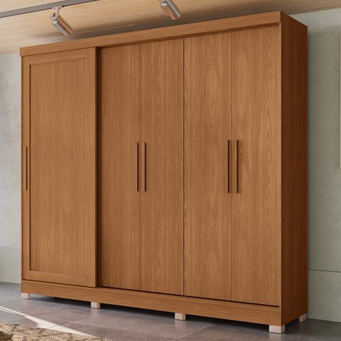 Guarda Roupa Casal 245cm 5 Portas 4 Gavetas com Pés Cb03n564 Kappesberg