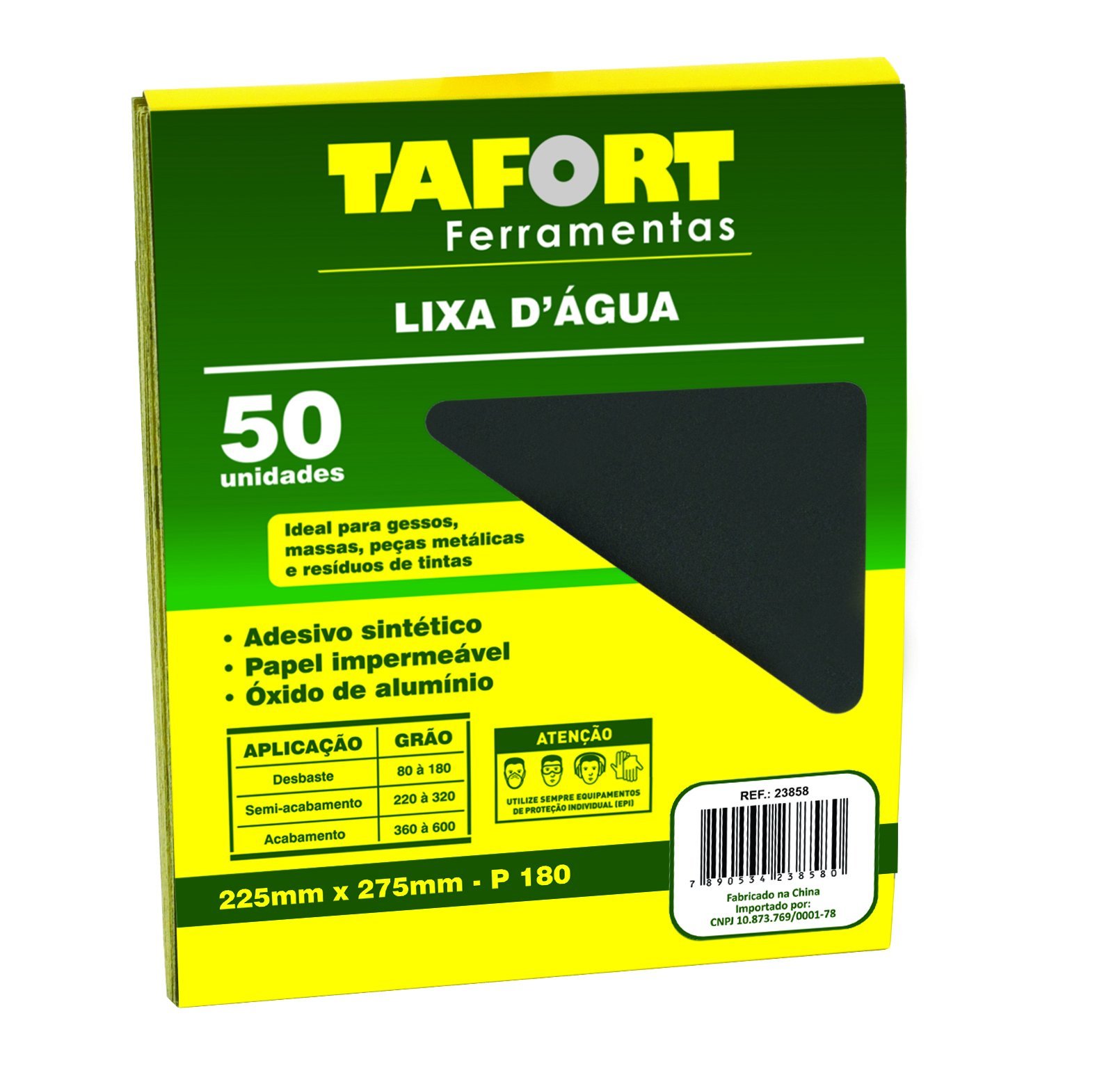 Lixa D'Água Gr 180 (50Pcs) - TAFORT - 1