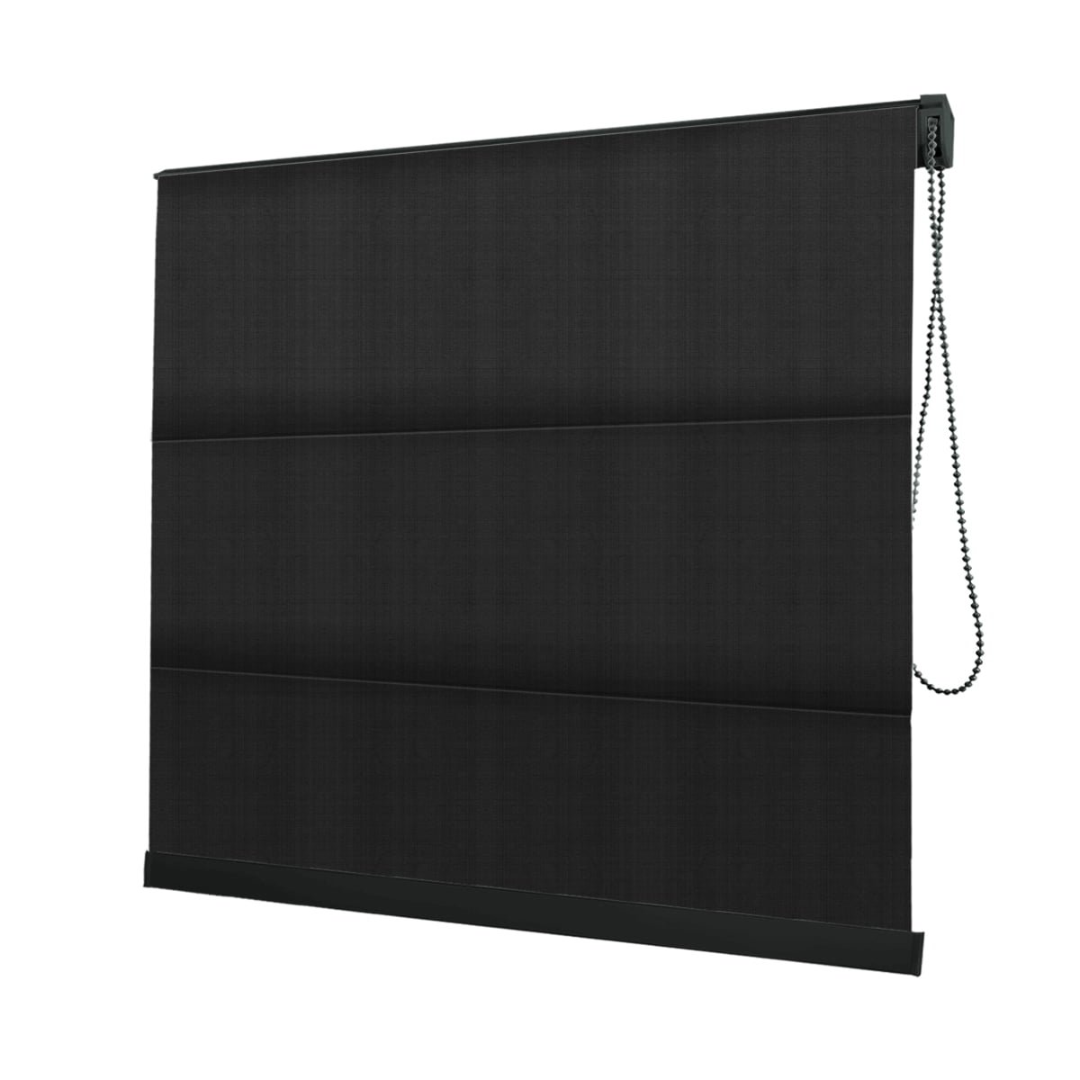 Persiana Romana Preta - 1,90m Larg X 1,40m Alt - Tecido Blackout - Persianet