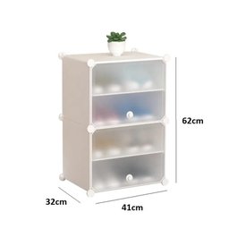 Armario Modular Organizador Guarda Roupa Sapateira Brinquedos Multifuncional Desmontavel 4 Prateleir - 4