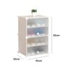 Armario Modular Organizador Guarda Roupa Sapateira Brinquedos Multifuncional Desmontavel 4 Prateleir - 4