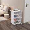 Armario Modular Organizador Guarda Roupa Sapateira Brinquedos Multifuncional Desmontavel 4 Prateleir - 3