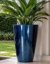 Ver imagem 2 de Vaso de Fibra de Vidro Roma m 70cm Decorativo Azul Metalico