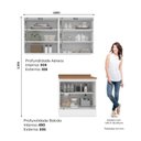 Ver imagem 5 de Lavanderia Modulada Compacta 03 Peças 100% MDF Branco Hp/Nature Americana