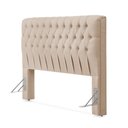 Ver imagem 2 de Cabeceira Cama King Estofada 1,93 - Inca Linho Cru