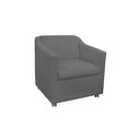 Ver imagem 1 de Poltrona Decorativa Tilla Suede Cinza - Belliv Decor
