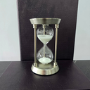 Ver imagem 5 de Ampulheta Decorativa - Base Metal- 15 Minutos 15min. - 17cm
