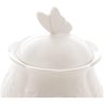 Açucareiro de Porcelana New Bone Butterfly Flower 9,5cm X 9,5cm X 13,5cm -lyor - 4