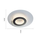 Ver imagem 5 de Plafon Nordecor Kote 2757 C/ 60cm 24w 3000k Pt/br Led Bivolt