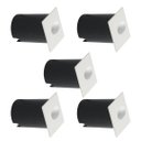 Ver imagem 1 de Kit 5 Arandela Balizador Slim 2w 3000k Branco Ip65