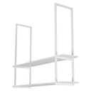 Ver imagem 2 de Nicho Branco Prateleira Suspensa Teto Sala Branca 60cm