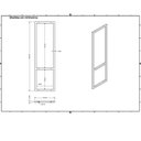 Ver imagem 4 de Nicho Branco Prateleira Suspensa Teto Sala Branca 60cm