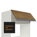 Ver mais imagens de Armário de Cozinha Completa 100% MDF 250cm Branco/Rustic/Crema Smart Madesa 03