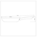 Ver imagem 2 de Frigideira de Ferro Esmaltado 26 Cm 2,1 L com Revestimento Interno em Antiaderente Starflon Trento T